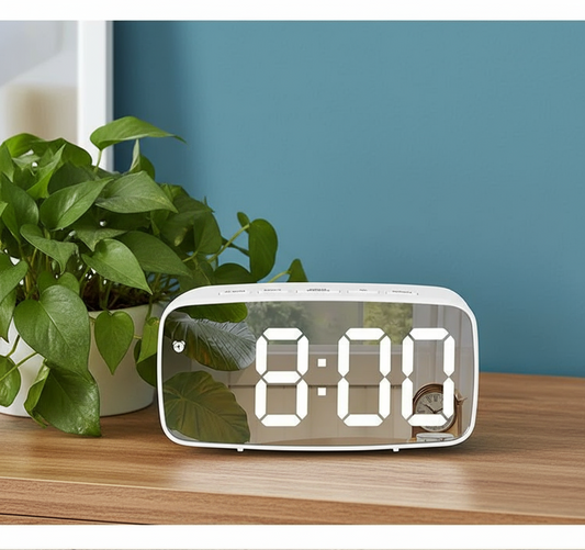 LED Mirror Alarm Clock