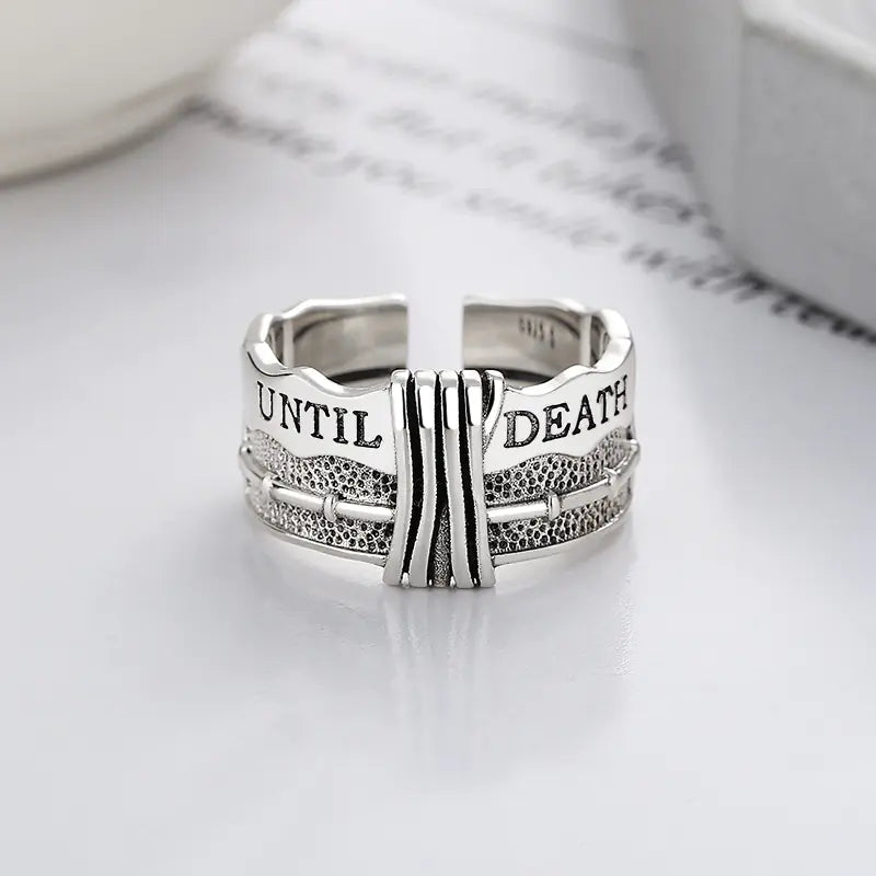 S925 Silver Vintage-Styled Ring - 4OEBP