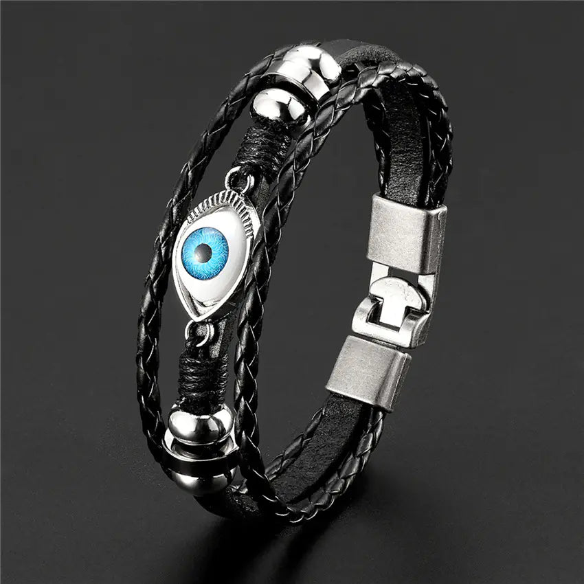 4OEBP - Multi-Layer Blue Eye Bracelet