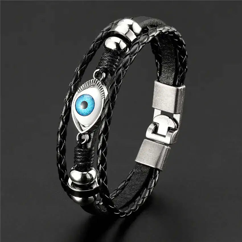 Multi-Layer Blue Eye Bracelet - 4OEBP - 4OEBP