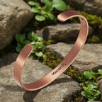 MagnetRX® Magnetic Copper Bracelet Cuff – Elegant Pure Copper Bangle – Unisex Magnetic Copper Bracelets for Men & Women (Large)- 4OEBP - 4OEBP