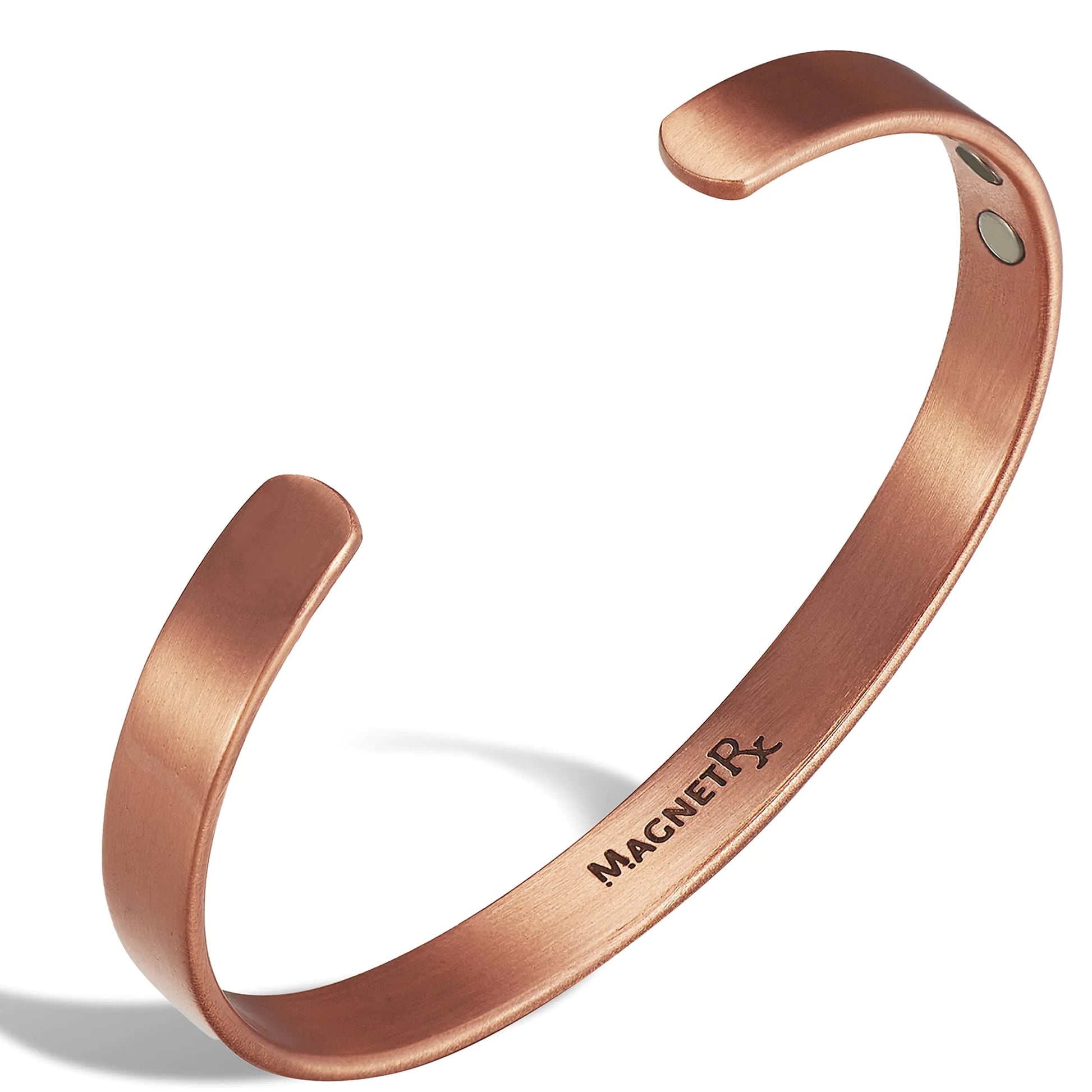 MagnetRX® Magnetic Copper Bracelet Cuff – Elegant Pure Copper Bangle – Unisex Magnetic Copper Bracelets for Men & Women (Large)- 4OEBP - 4OEBP