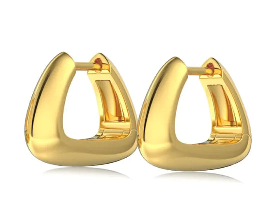 Silver S925 Square Geometric Earrings