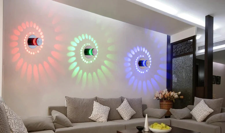 Modern LED Color-Changing Corridor Wall Light Fixture - 4OEBP - 4OEBP