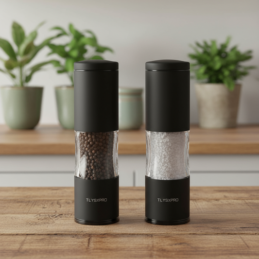 4OEBP - Salt and Pepper Grinder Set with Adjustable Coarseness