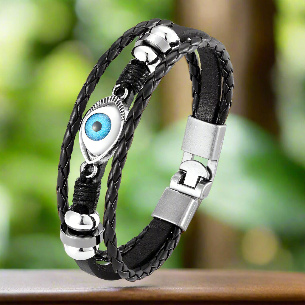 4OEBP - Multi-Layer Blue Eye Bracelet