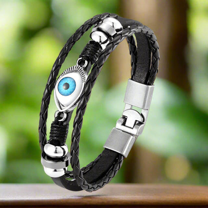 4OEBP - Multi-Layer Blue Eye Bracelet
