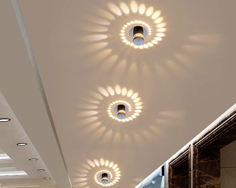 Modern LED Color-Changing Corridor Wall Light Fixture - 4OEBP - 4OEBP