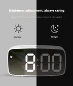 LED Mirror Alarm Clock - 4OEBP - 4OEBP