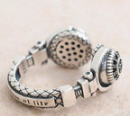 Chic Thai Silver Headset Ring - 4OEBP - 4OEBP