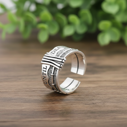 S925 Silver Vintage-Styled Ring - 4OEBP
