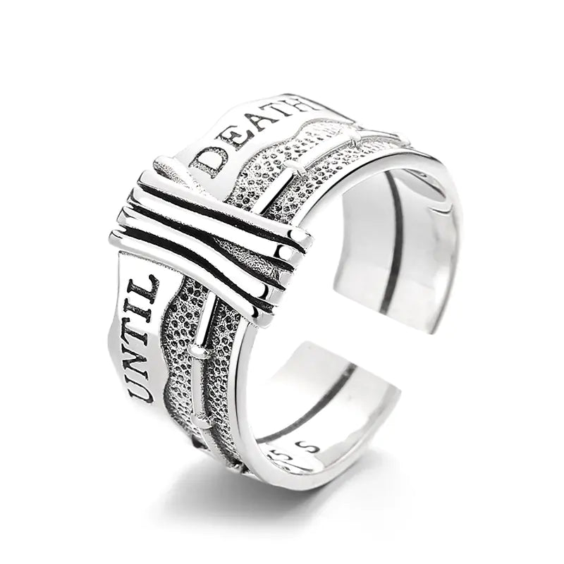 S925 Silver Vintage-Styled Ring - 4OEBP