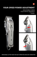 Stylish Men's Precision Hair Trimmer - 4OEBP - 4OEBP