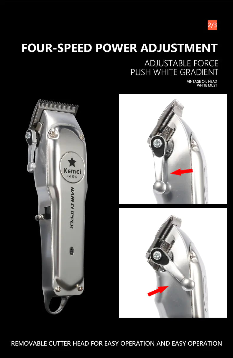 Stylish Men's Precision Hair Trimmer - 4OEBP - 4OEBP