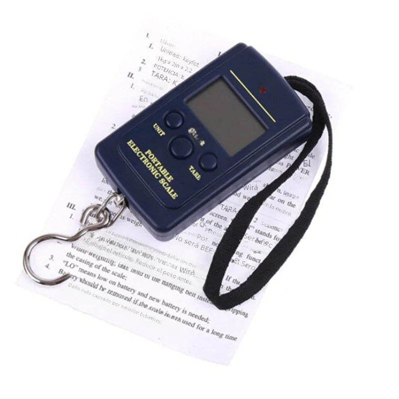 Portable 40KG Luggage Scale with Hook for Fishing - 4OEBP - 4OEBP
