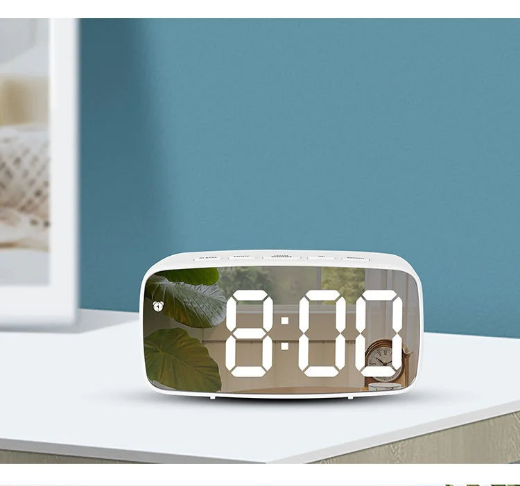 LED Mirror Alarm Clock - 4OEBP - 4OEBP