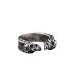 925 Thai Silver Engraved Skull Ring - 4OEBP - 4OEBP
