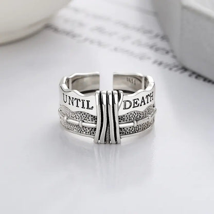 S925 Silver Vintage-Styled Ring - 4OEBP