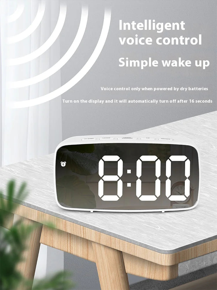 LED Mirror Alarm Clock - 4OEBP - 4OEBP